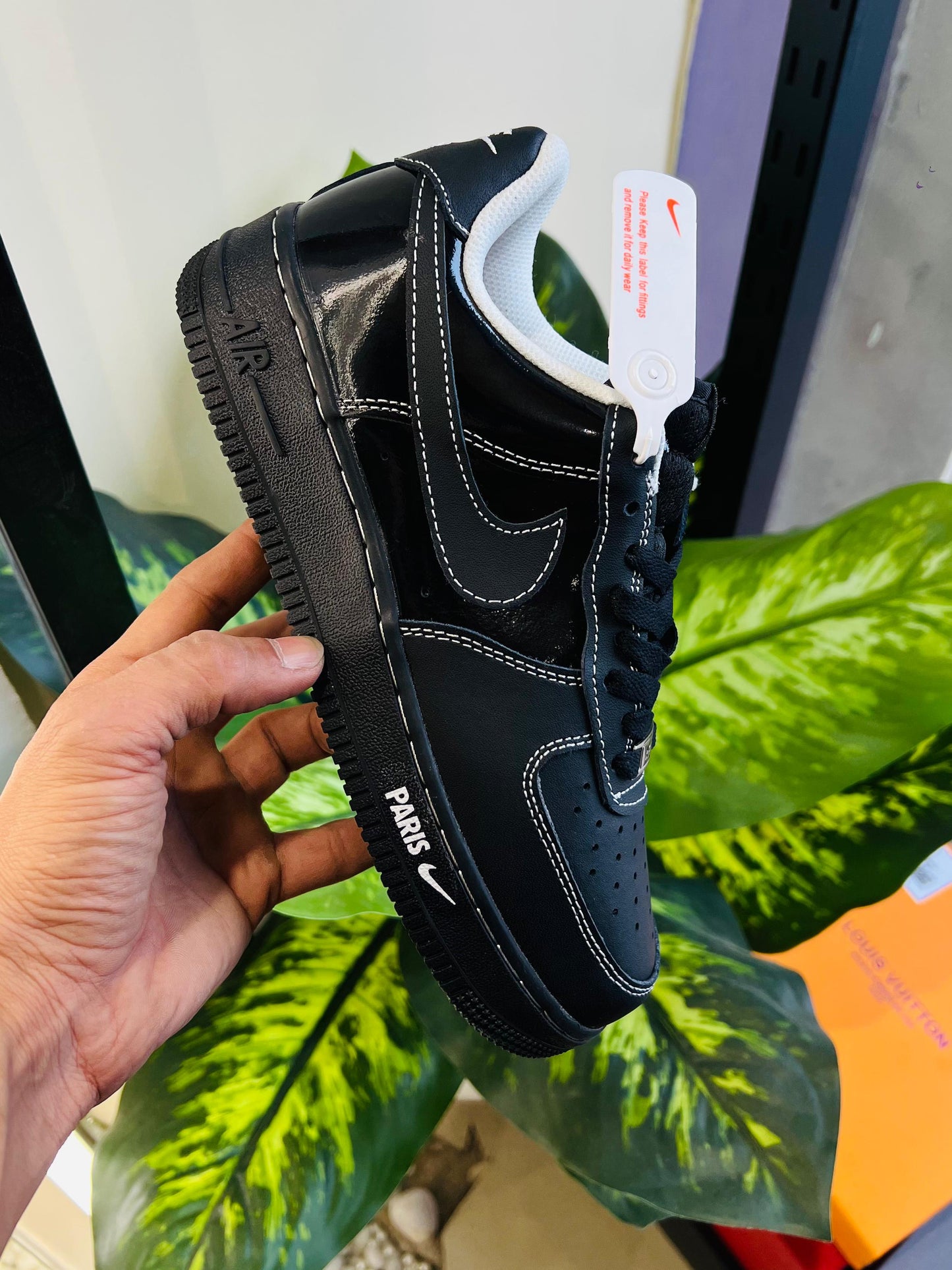 Shoes Nike airforce 1 black paris