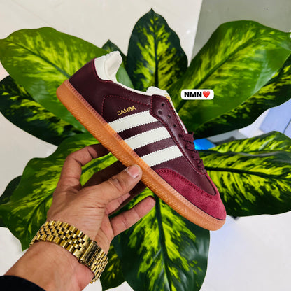Shoes adidas samba wine mehroon