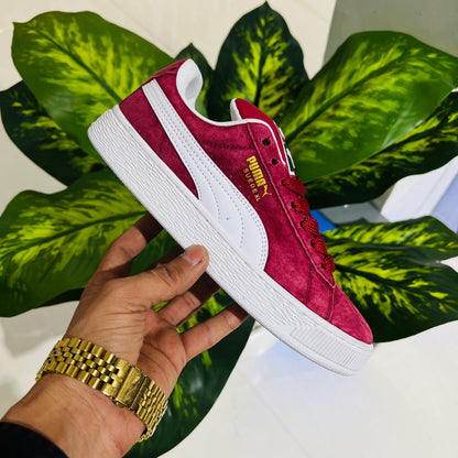 Shoes puma red mehroon wine 🍷