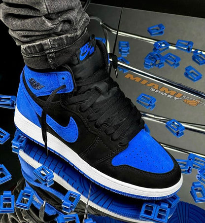 Shoes nike air jordan 1 blue suede high