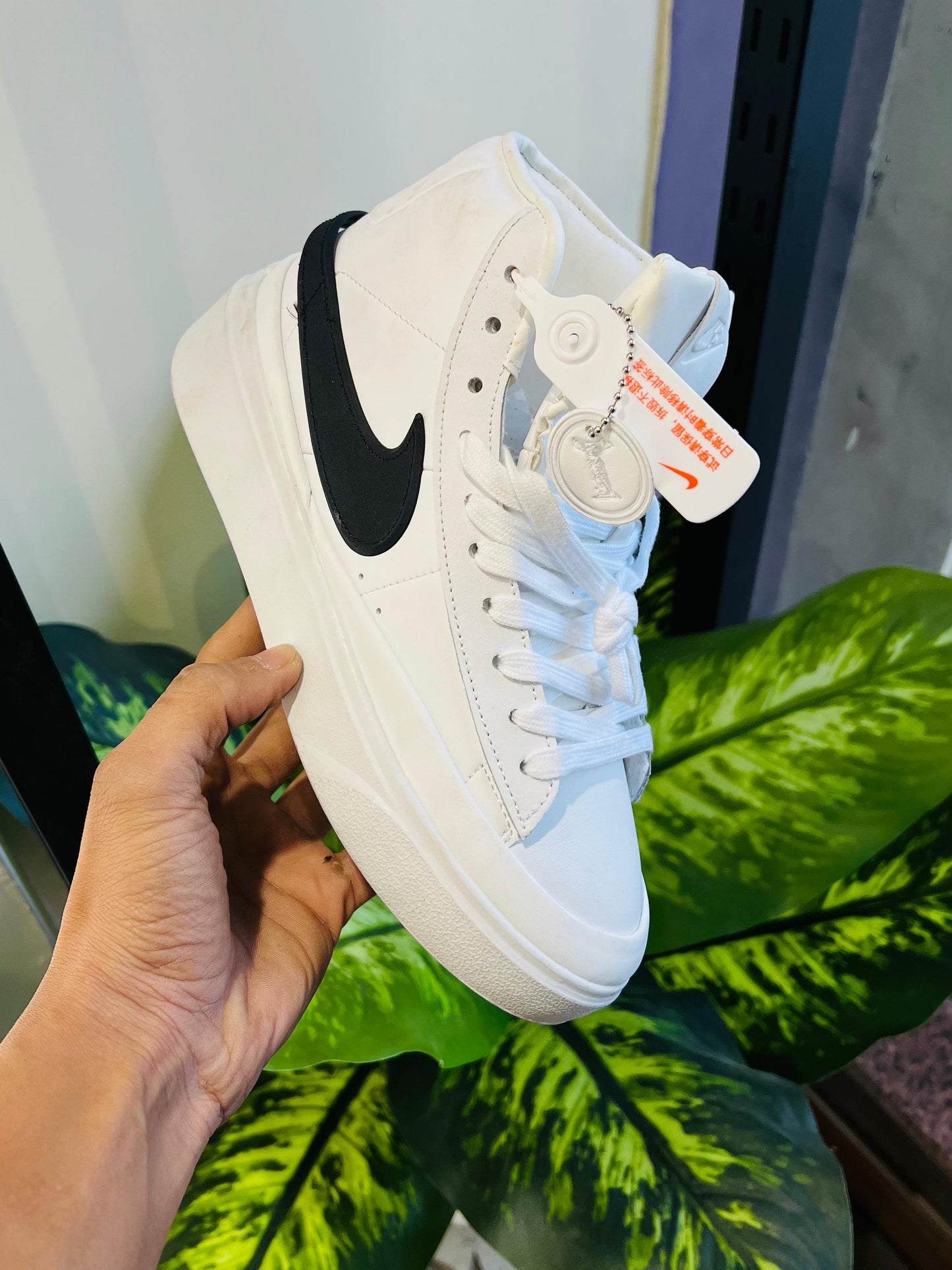 Shoes nike blazer bold high white