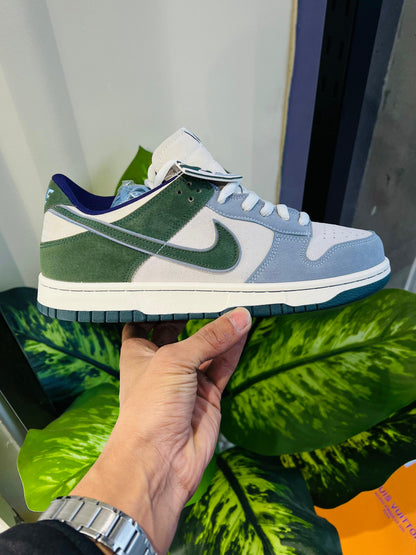 Shoes nike sb dunk green blue matching