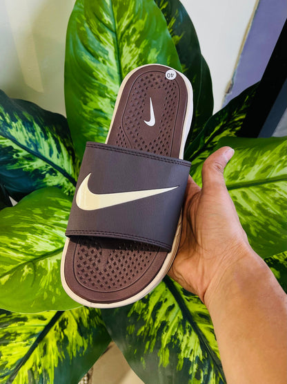 Slippers nike brown air cushion