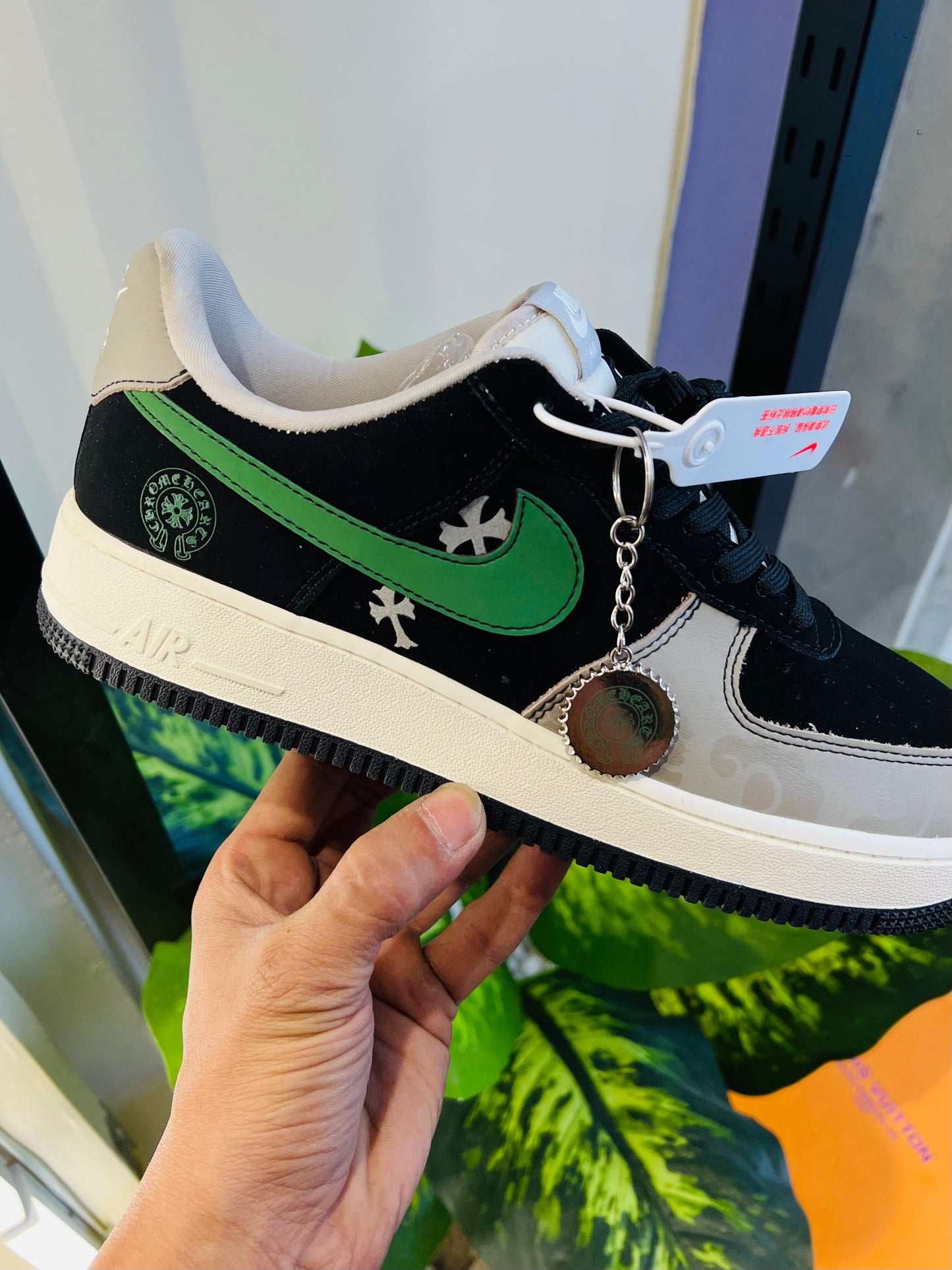 Shoes Nike airforce 1 x chrome hearts 🔥