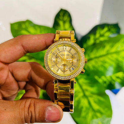 Girls watch mk gold