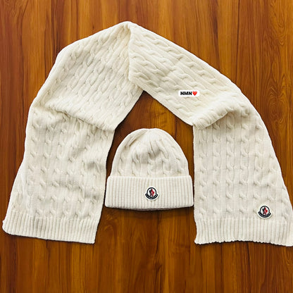 Winter cap and muffler set