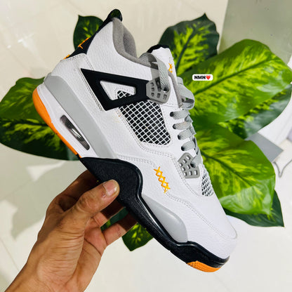 Shoes nike air jordan retro 4 white orange