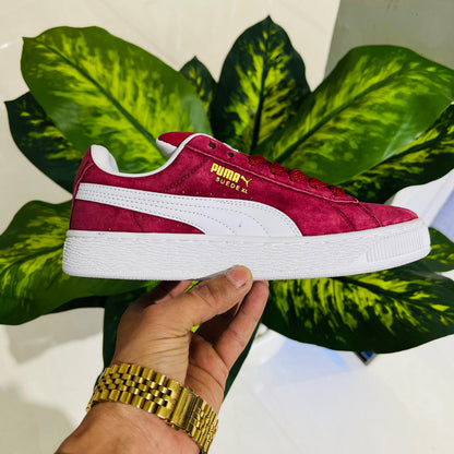Shoes puma red mehroon wine 🍷