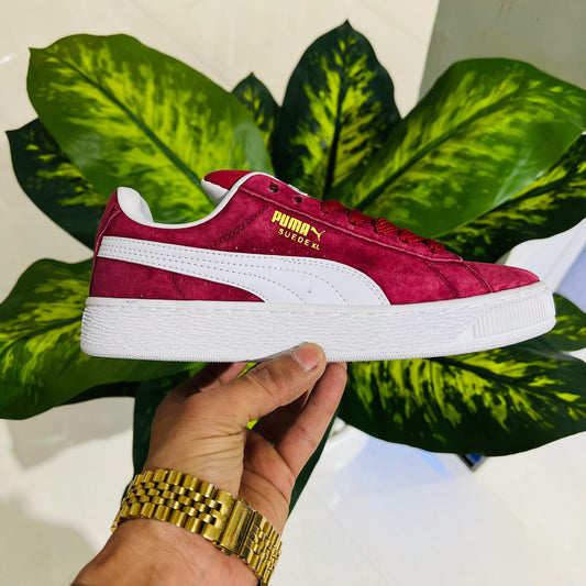 Shoes puma red mehroon wine 🍷