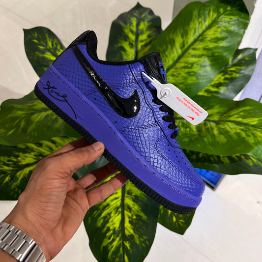 Shoes nike airforce 1 purple black 🐍 snake skin