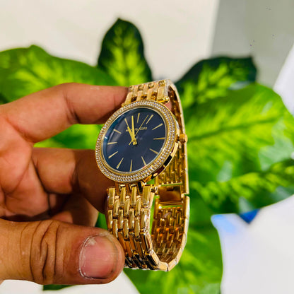 Girls watch mk gold blue