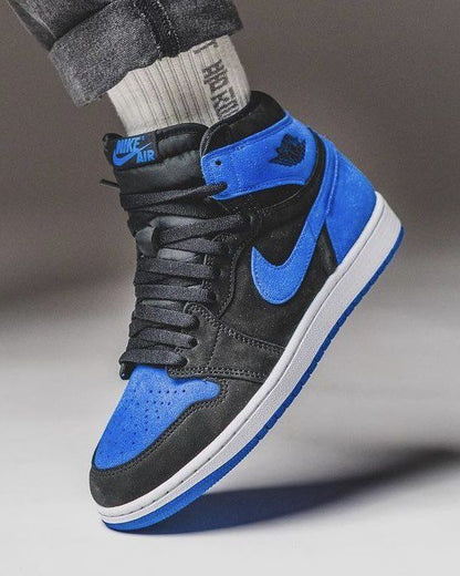 Shoes nike air jordan 1 blue suede high