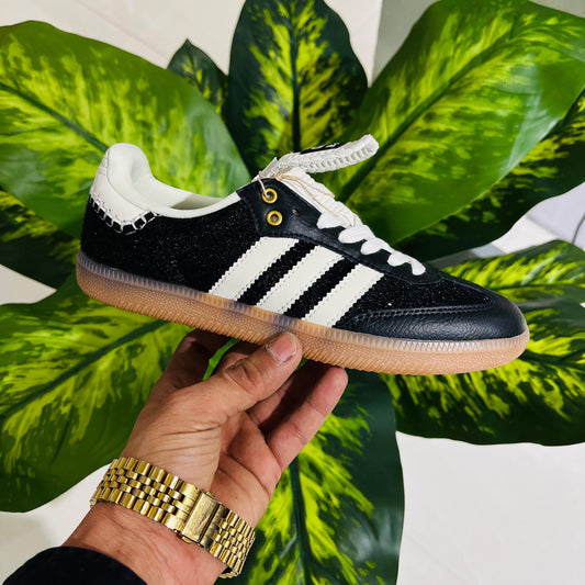 Shoes adidas leather black Wales Bonner x adidas Samba OG 'Croc - Collegiate black