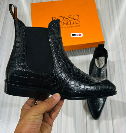 Formal chelsea rosso brunello black woodsole