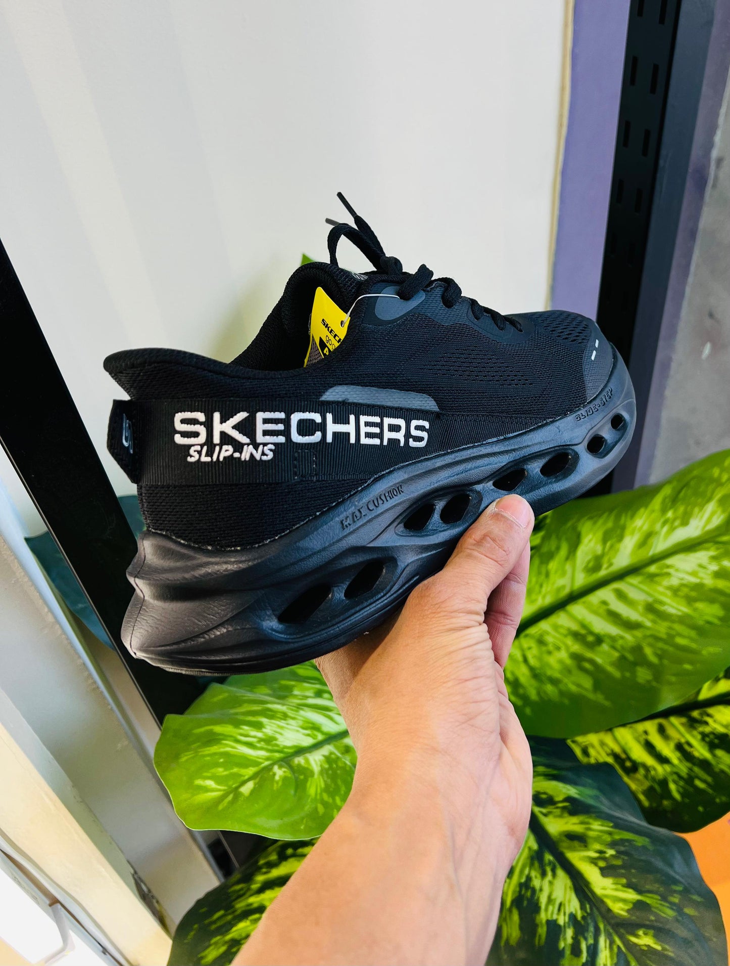 Shoes Skechers slip ins black running