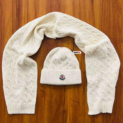 Winter cap and muffler set