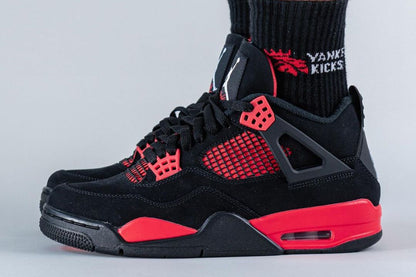 Shoes nike jordan retro 4 black red