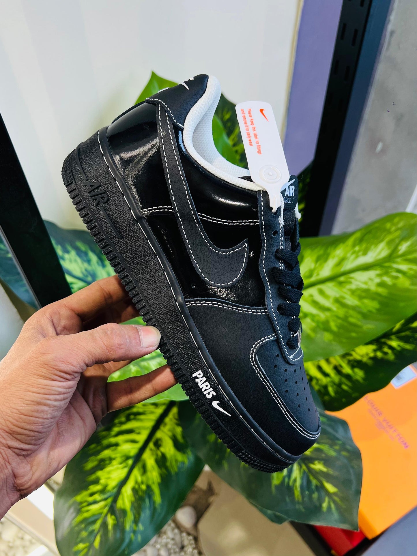 Shoes Nike airforce 1 black paris