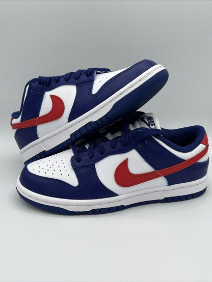 Shoes nike sb dunk low usa blue red white