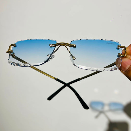 Shades cartier frameless blue