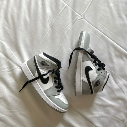 Shoes nike air jordan 1 grey black high