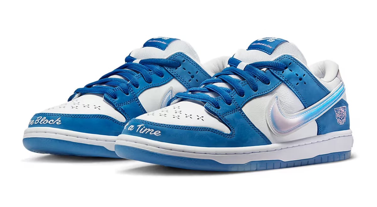 Shoes nike sb dunk low blue one block at a time edition