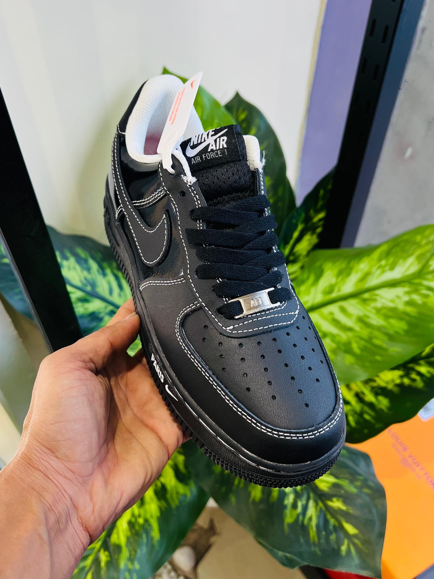 Shoes Nike airforce 1 black paris