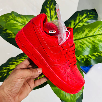 Shoes nike airforce 1 red love you forever drake