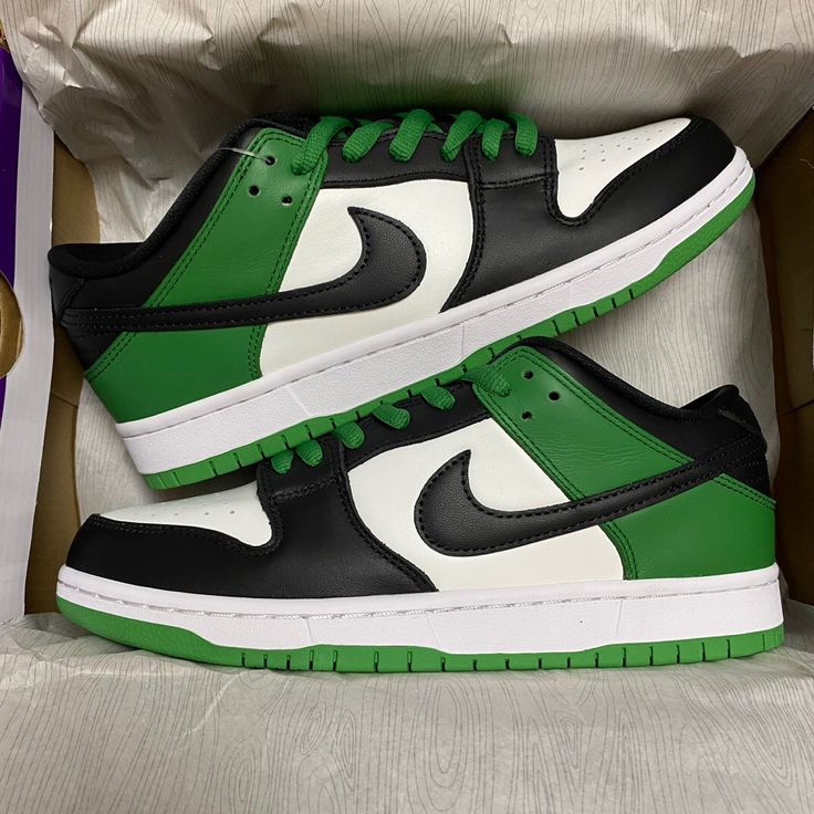 Shoes nike sb dunk green low pro