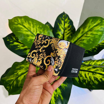 Wallet versace black print