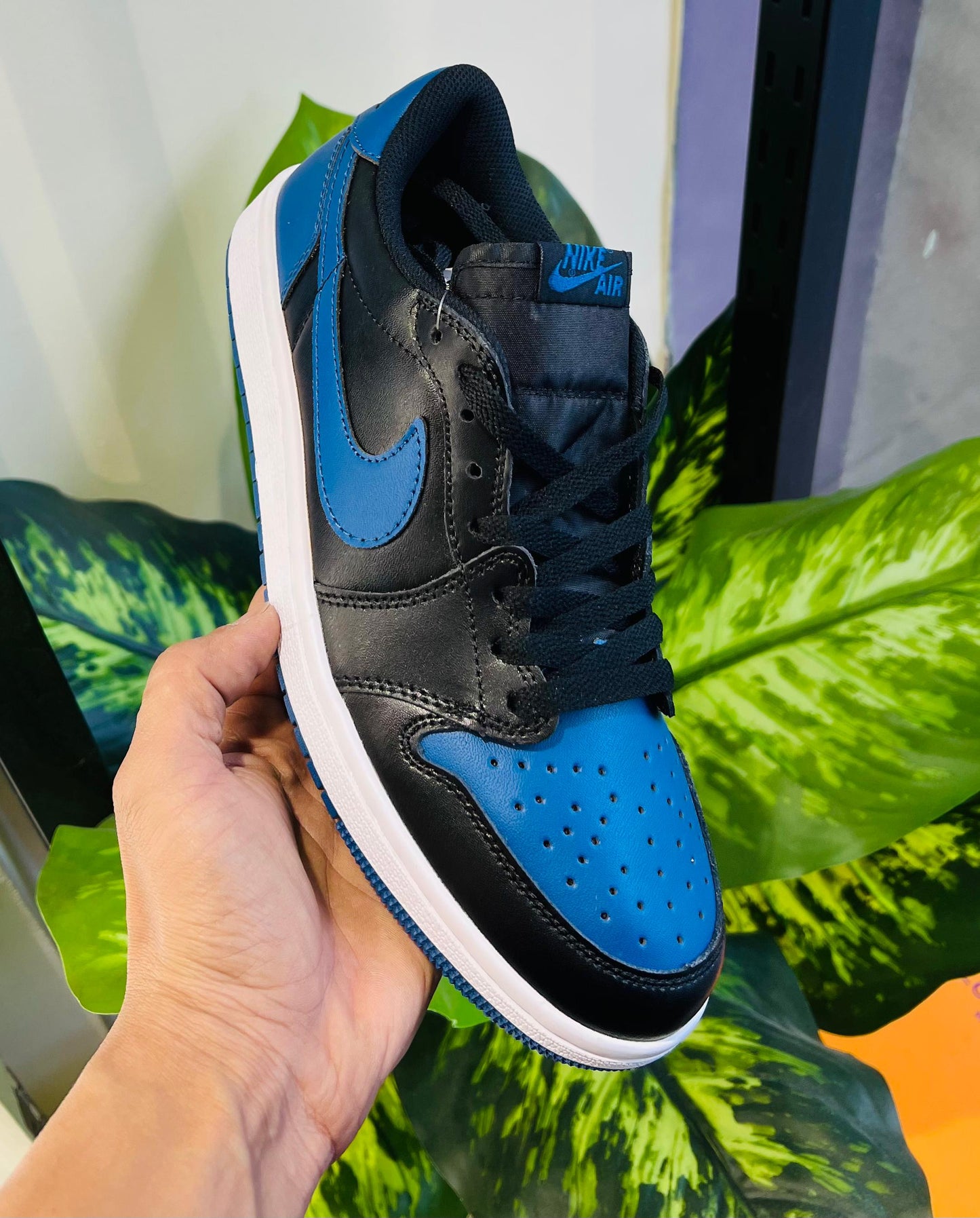 Shoes Nike air jordan 1 blue black low