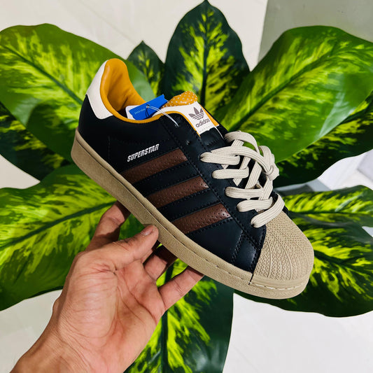 Shoes adidas superstar new blue brown mustard contrast 🙌