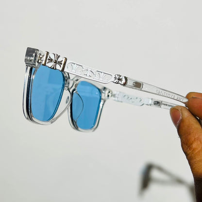 Shades chrome hearts wayfarer blue