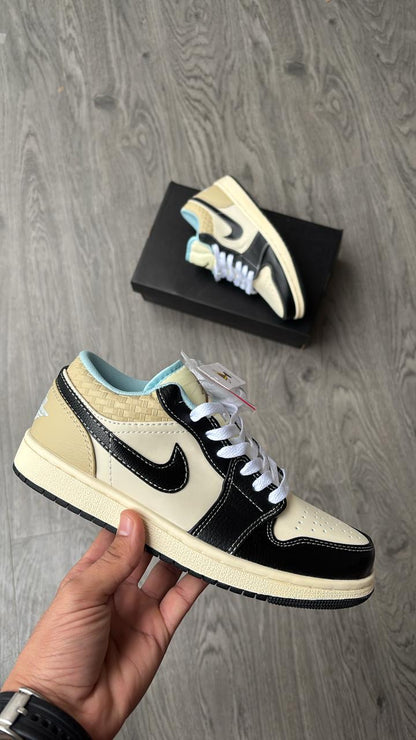 Shoes nike air jordan 1  low coconut milk cream black matching