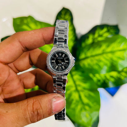 Girls watch rolex silver