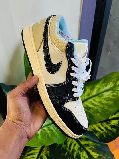 Shoes nike air jordan 1  low coconut milk cream black matching