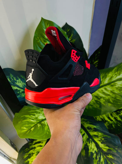 Shoes nike jordan retro 4 black red