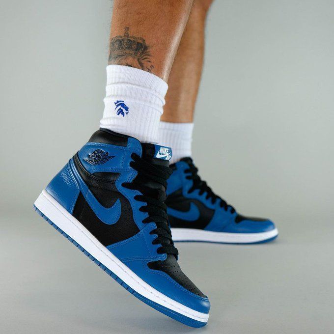 Shoes nike air jordan 1 high blue 💙