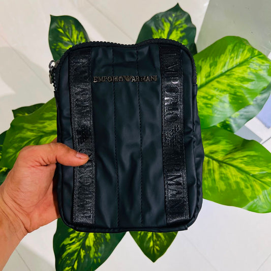 Side sling bag armani emporio black og