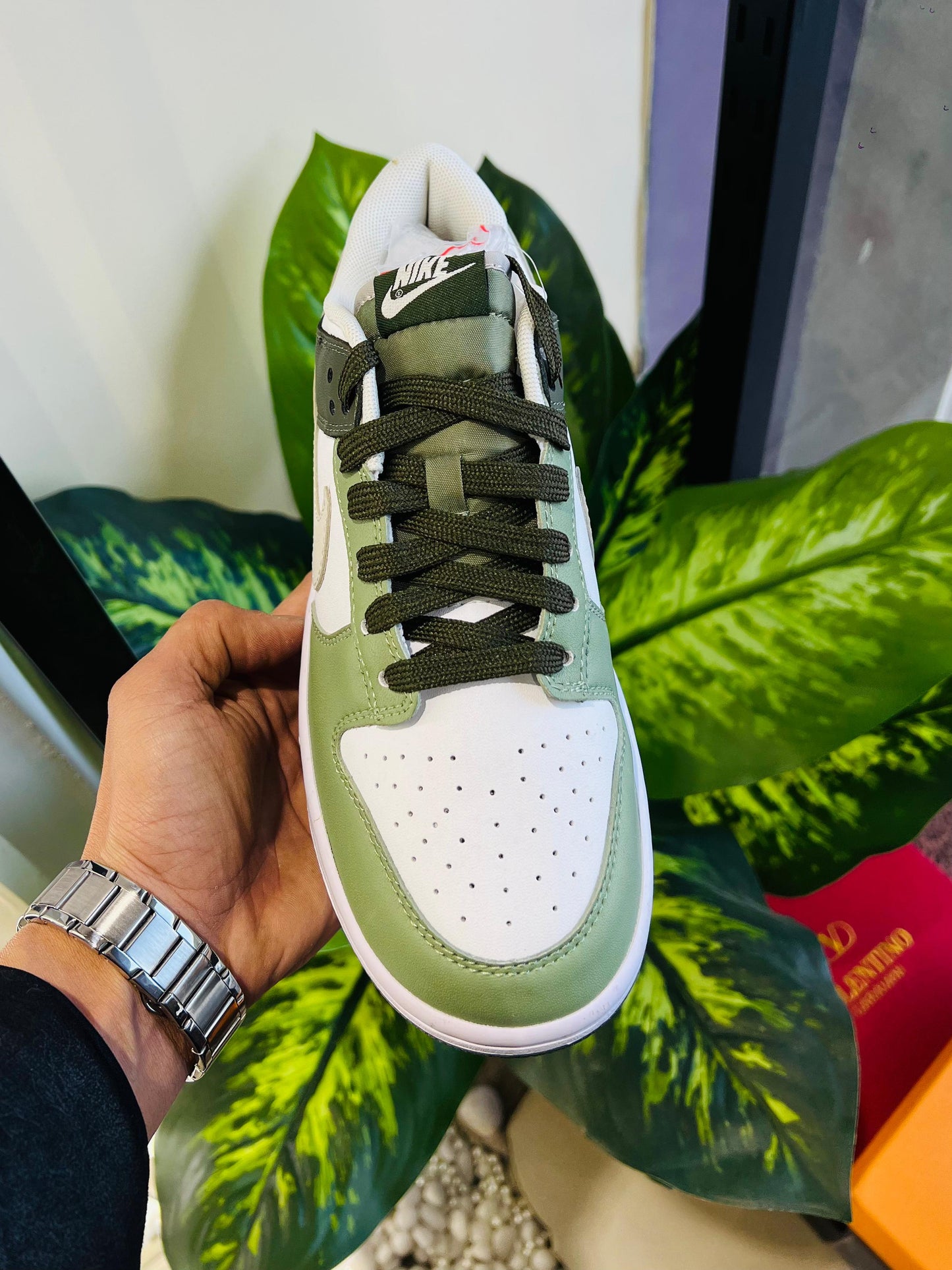 Shoes Nike sb dunk green matching