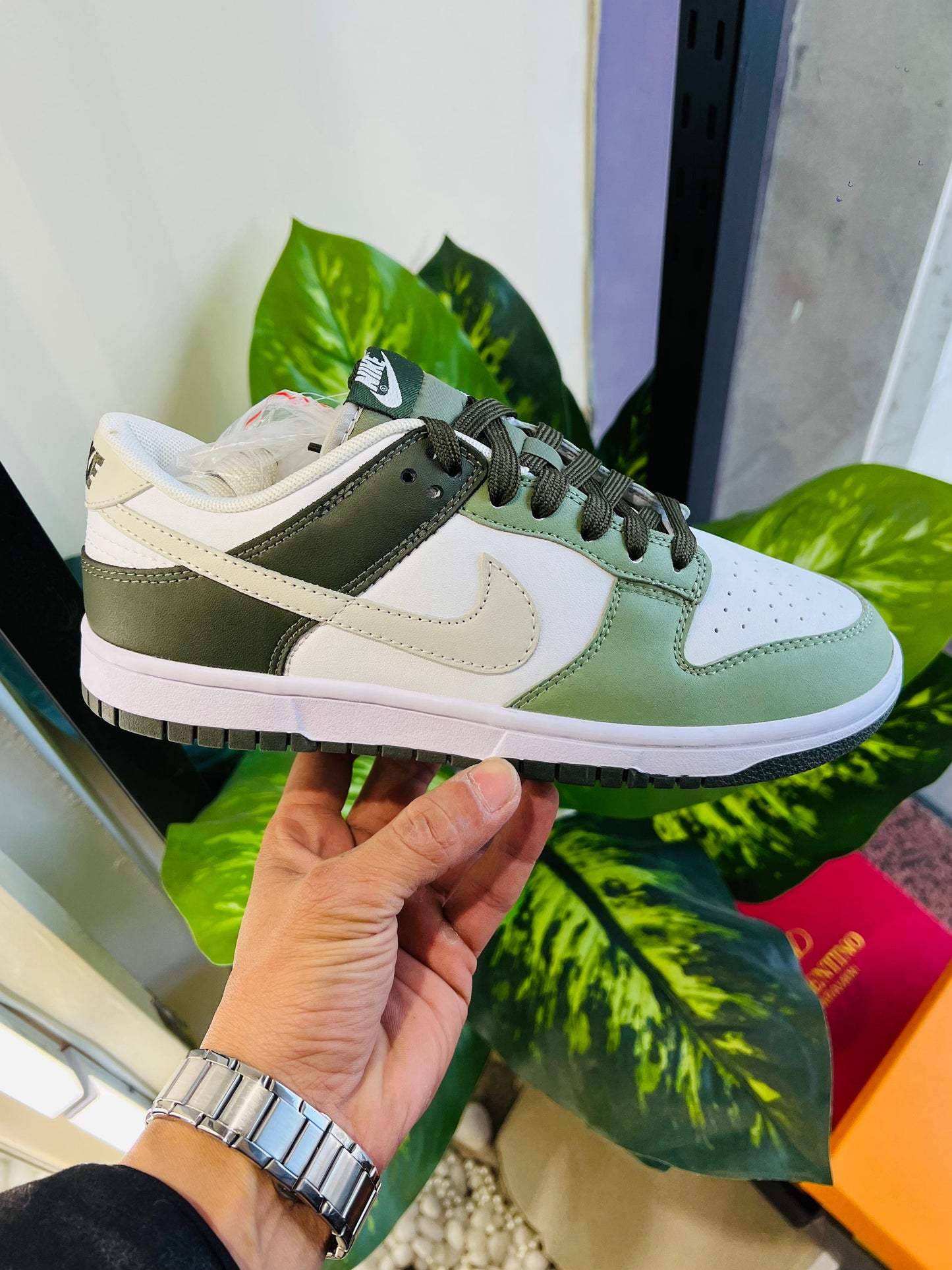 Shoes Nike sb dunk green matching
