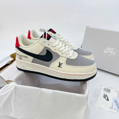 Shoes nike airforce 1 off white blue grey matching