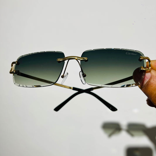 Shades cartier frameless green