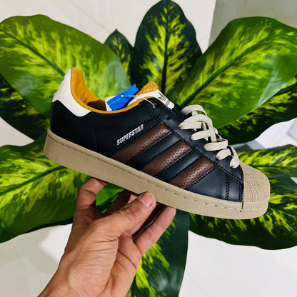 Shoes adidas superstar new blue brown mustard contrast 🙌