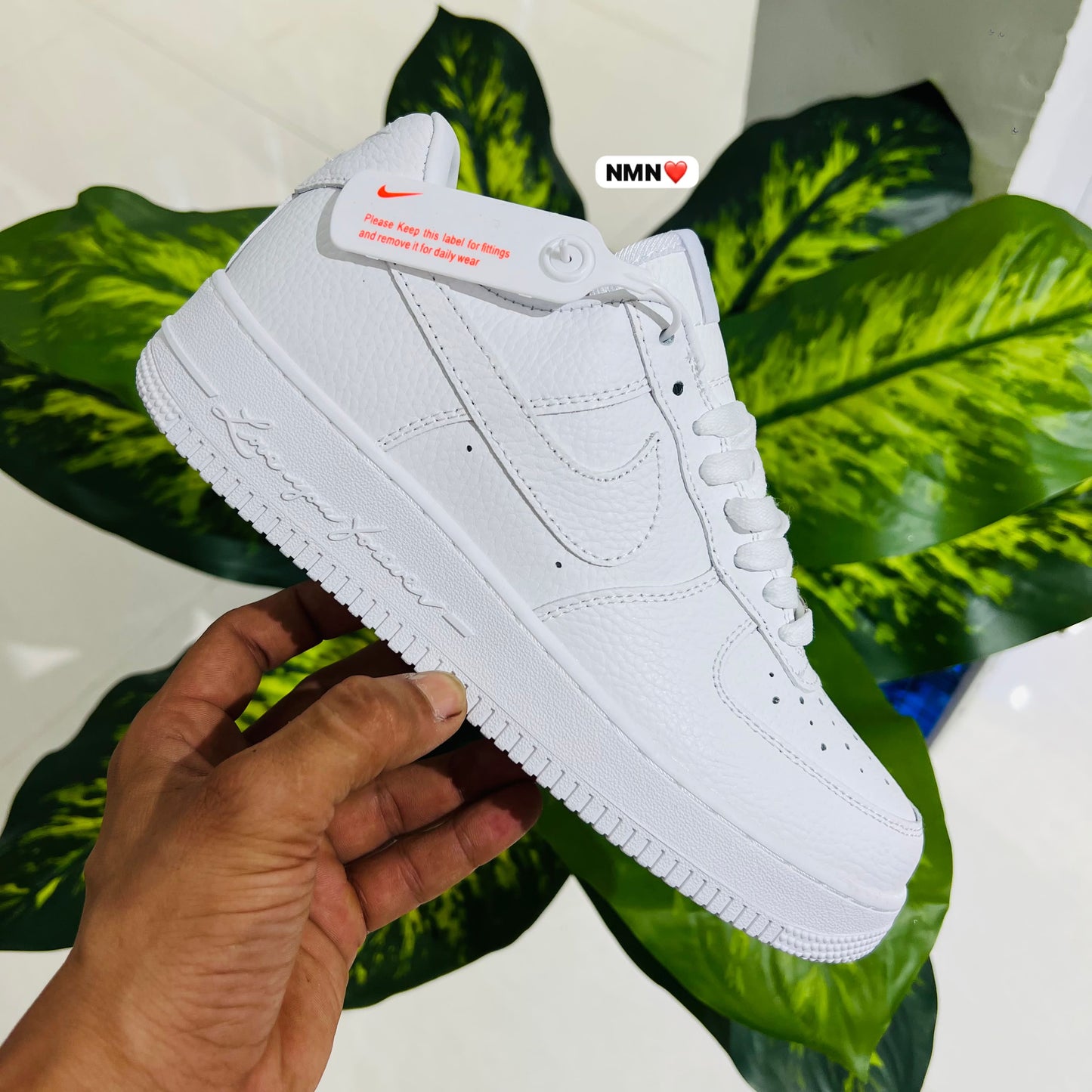 Shoes nike airforce 1 tripple white love you forever drake