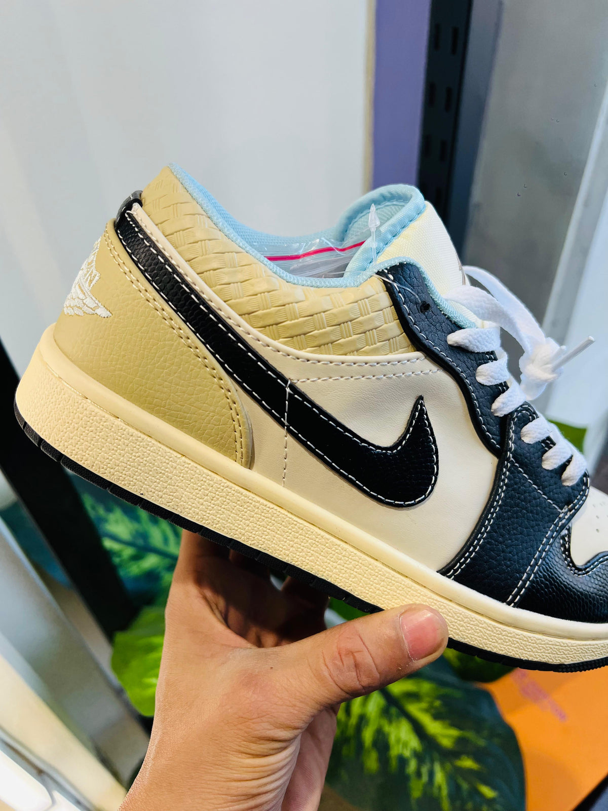 Shoes nike air jordan 1  low coconut milk cream black matching