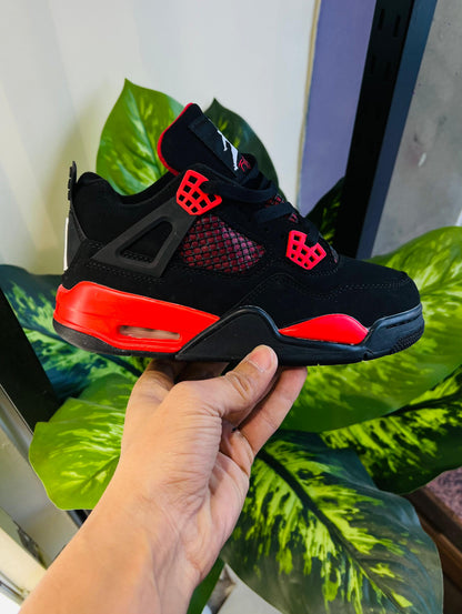 Shoes nike jordan retro 4 black red