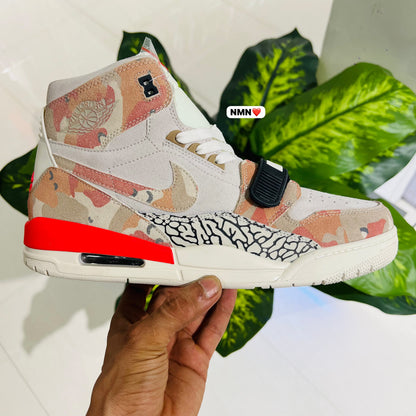 Shoes nike jordan legacy orange red camouflage