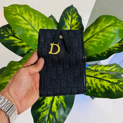 Wallet dior black trifold