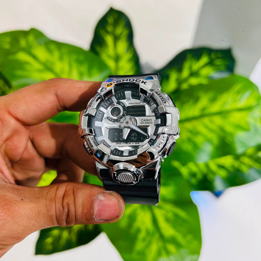 Watch gshock casio silver black digital